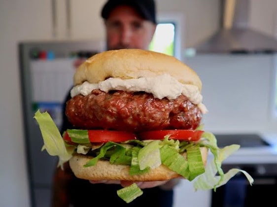 Smoked Feta & Cream Cheese Lamb Burger